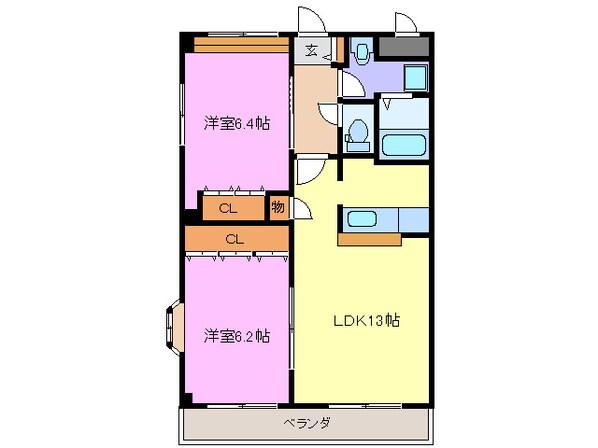 アリスハウスの物件間取画像